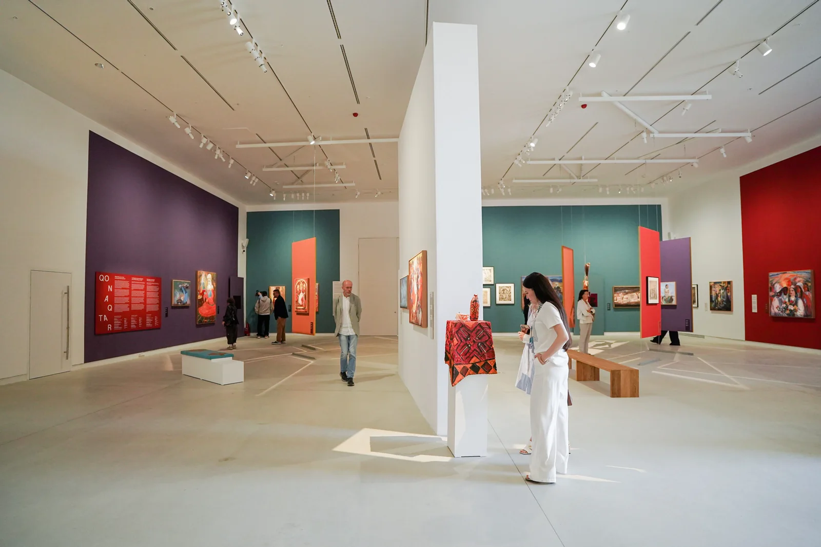 An exhibition hall at Almaty Museum of Arts